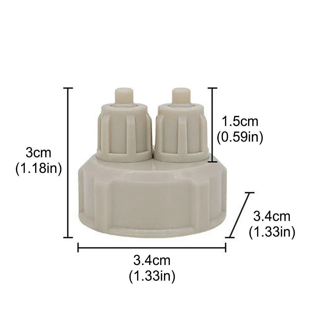 DIY Aquarium CO₂ Soda-Bottle Connector Caps - 10-Pack, 3.4 cm