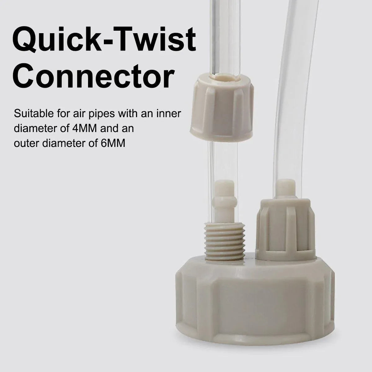 DIY Aquarium CO₂ Soda-Bottle Connector Caps - 10-Pack, 3.4 cm