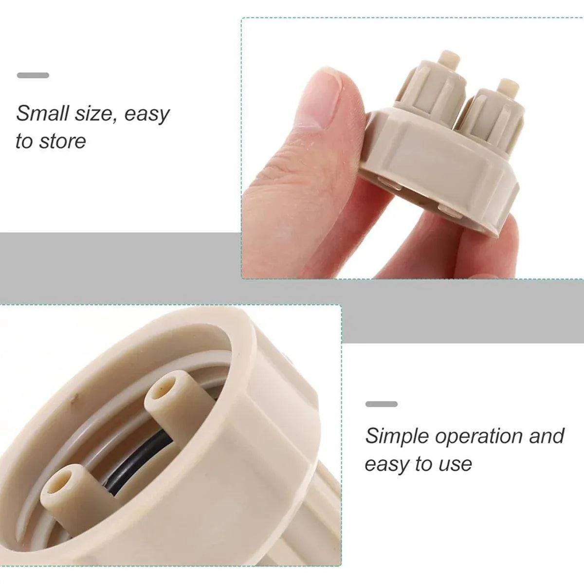 DIY Aquarium CO₂ Soda-Bottle Connector Caps - 10-Pack, 3.4 cm