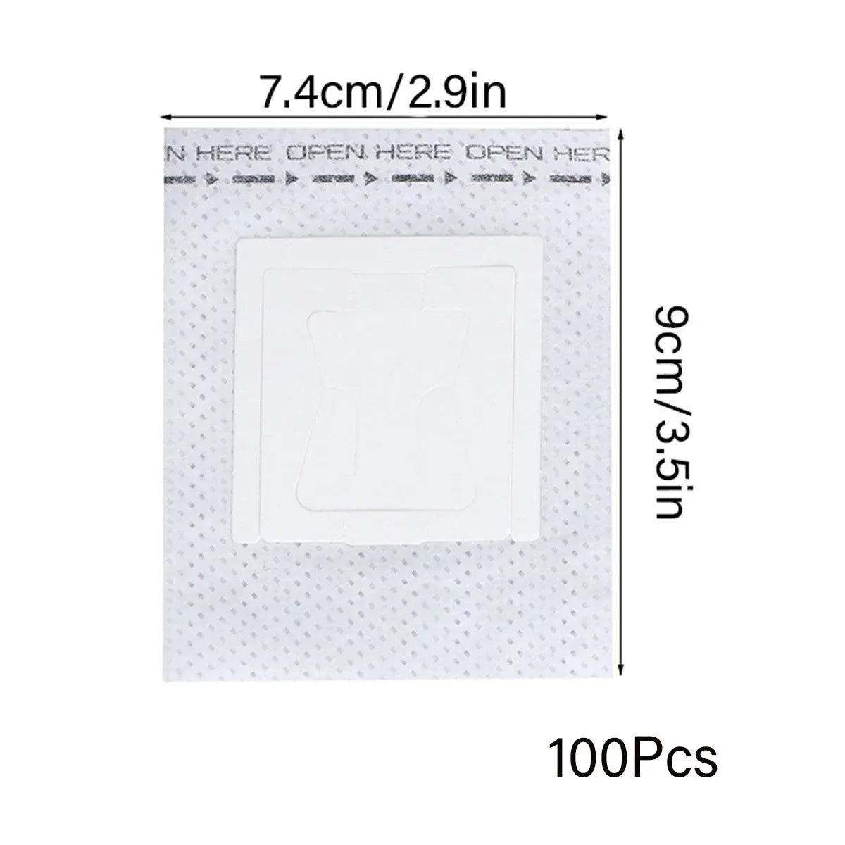 100-Pack Hanging-Ear Disposable Pour-Over Coffee Filter Bags