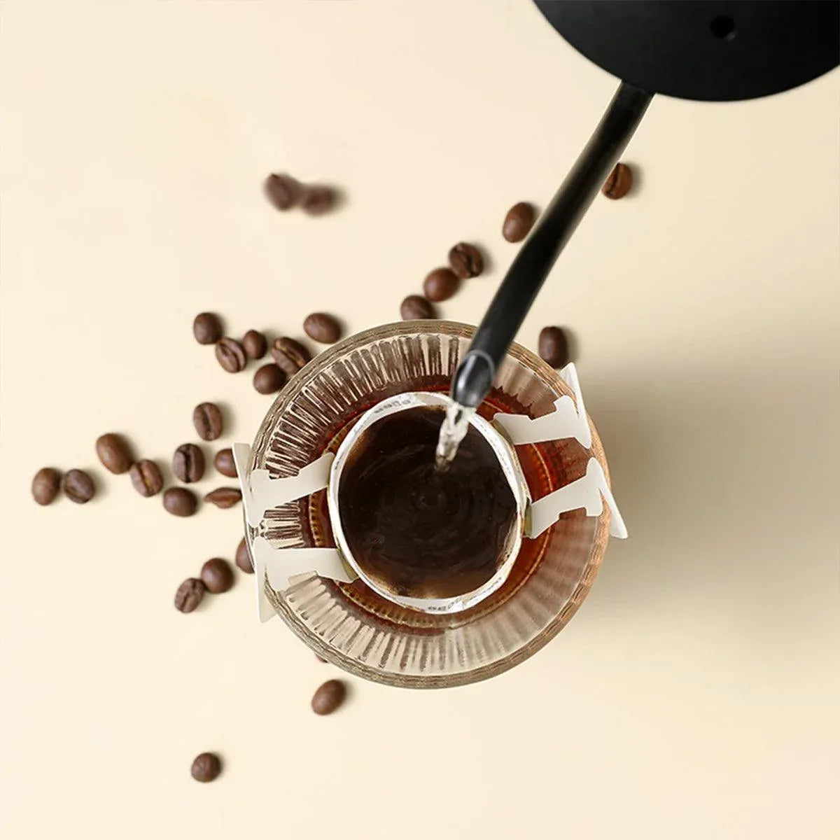 100-Pack Hanging-Ear Disposable Pour-Over Coffee Filter Bags