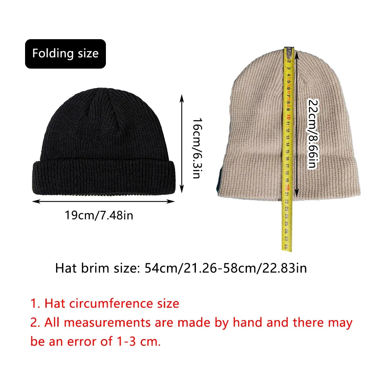 Men Women Mini Fisherman Beanie Winter Spring Hat Soft Knitted Docker Skull Cap - Royal Blue