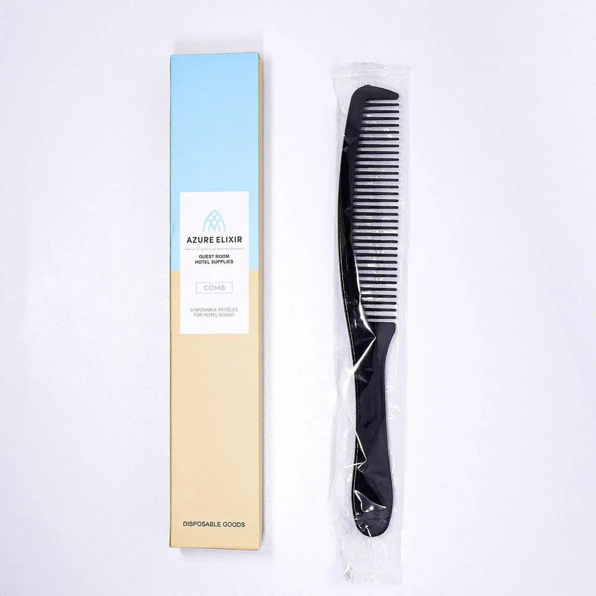 Individually Wrapped Hair Combs, 50-Pack - Black