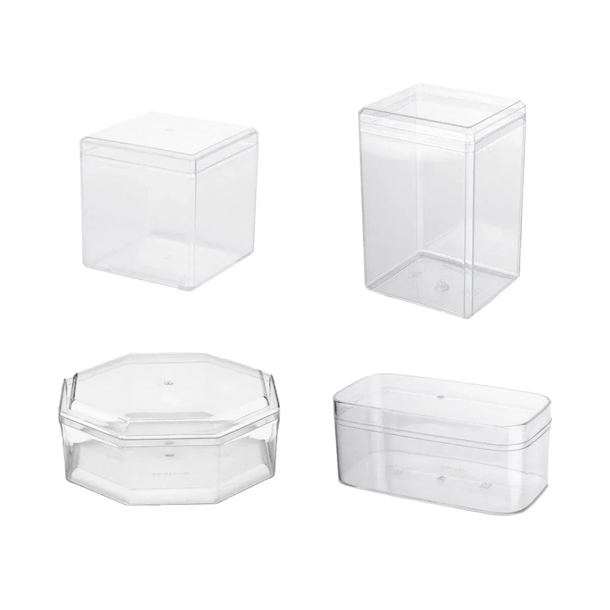 20pcs Transparent Biscuit Box Plastic Cake Box Pastry Dessert Storage Container - 5.5x9.5cm — product photo 3