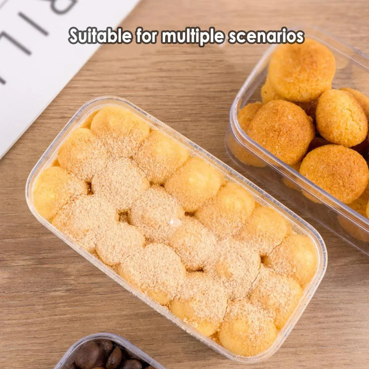 20pcs Transparent Biscuit Box Plastic Cake Box Pastry Dessert Storage Container - 5.5x9.5cm — product photo 9