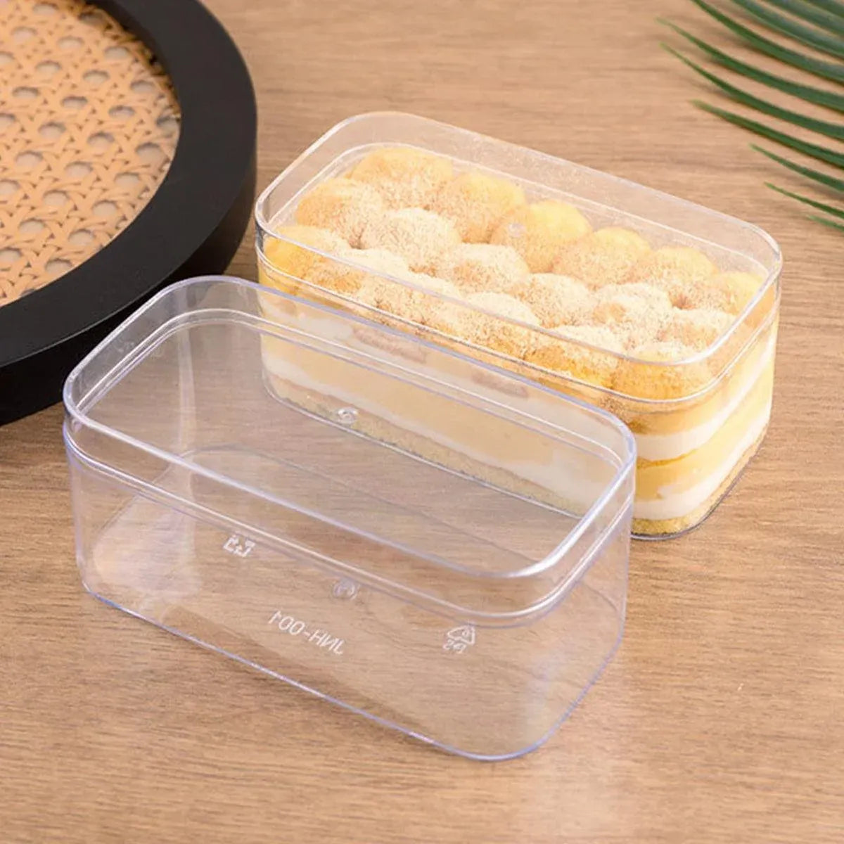 20pcs Transparent Biscuit Box Plastic Cake Box Pastry Dessert Storage Container - 5.5x9.5cm — product photo 12