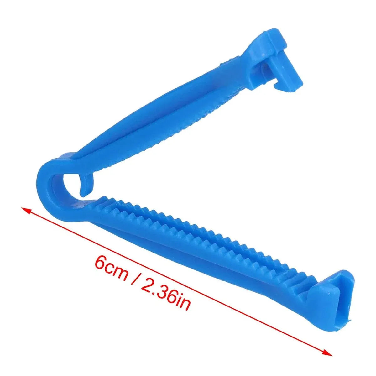 Disposable Livestock Umbilical Cord Clamps - Blue, 100 Pack