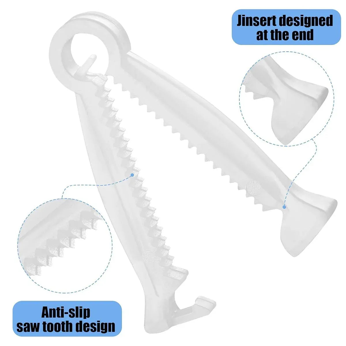 Piglet Umbilical Cord Clamps - 100 Pieces, 5 cm