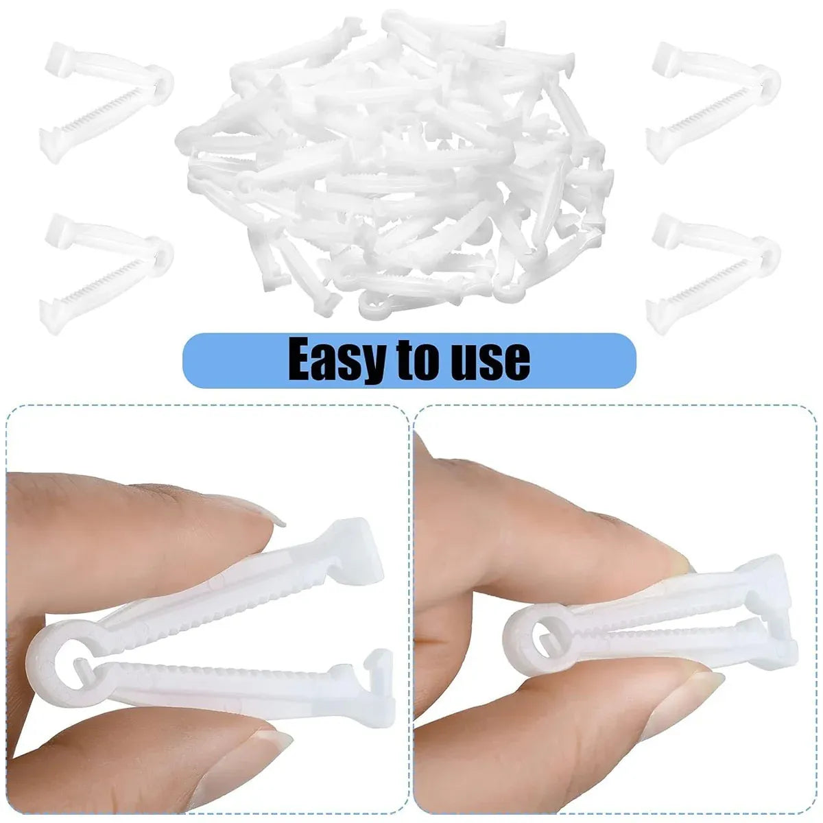 Piglet Umbilical Cord Clamps - 100 Pieces, 5 cm