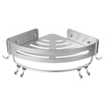 Wall-Mounted Triangle Corner Bathroom Storage Shelf with Rod – Single Tier — product image 1 of 14