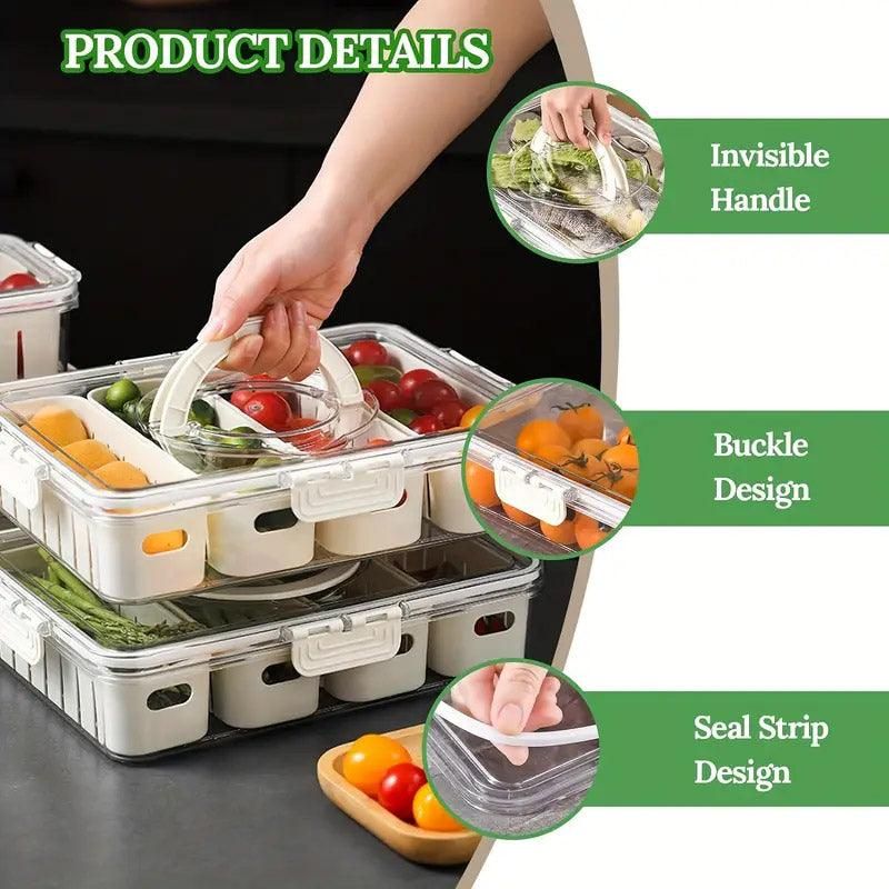 Refrigerator Crisper Storage Box Food Organizer Container for Kitchen Fridge — product image 6