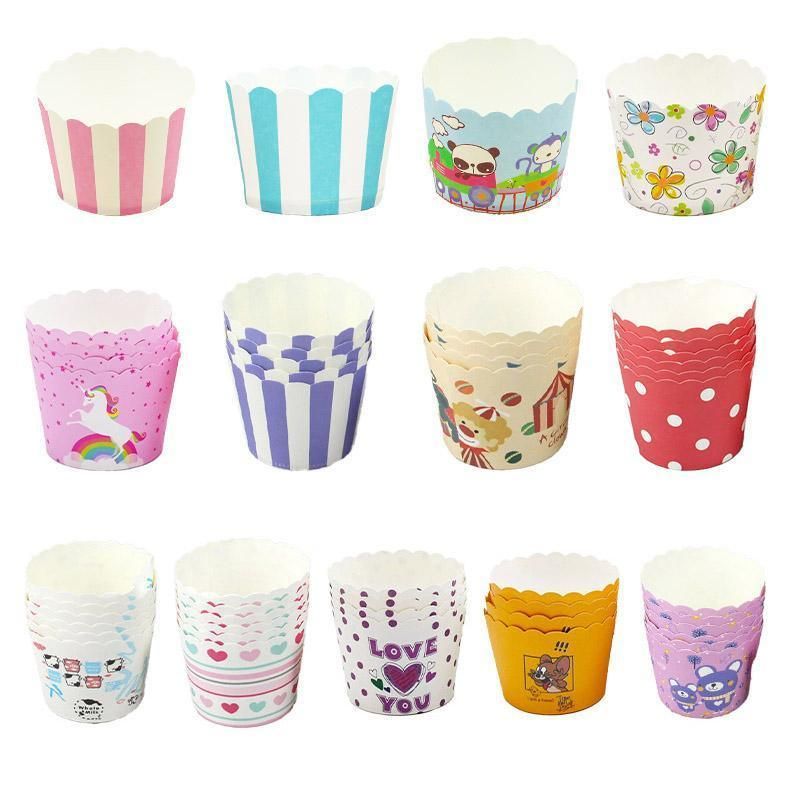 500pcs Colorful Cupcake Muffin Baking Cups Greaseproof Nonstick Paper Liners - Cupcake-500pcs-LSFTN — product photo 3
