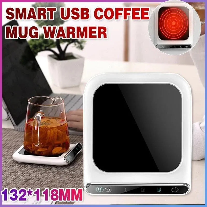 Smart USB Coffee Mug Warmer Pad for Tea Milk Cup Heating Plate