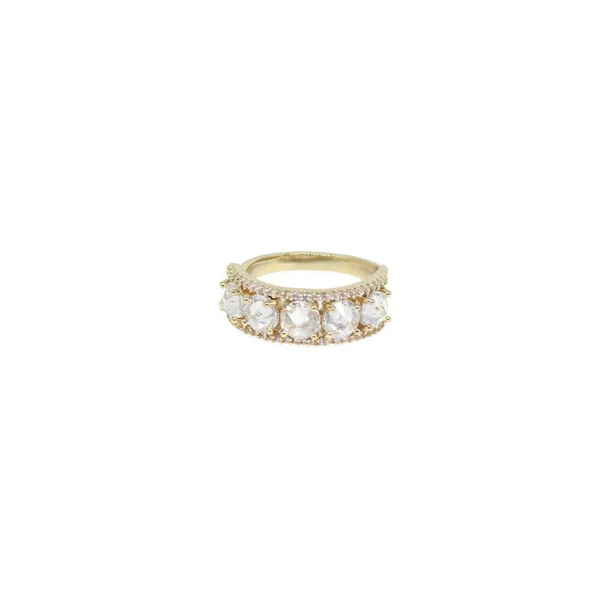 Zircon Ring Super Flash Fashion Jewellery Women Elegant Crystal Adjustable