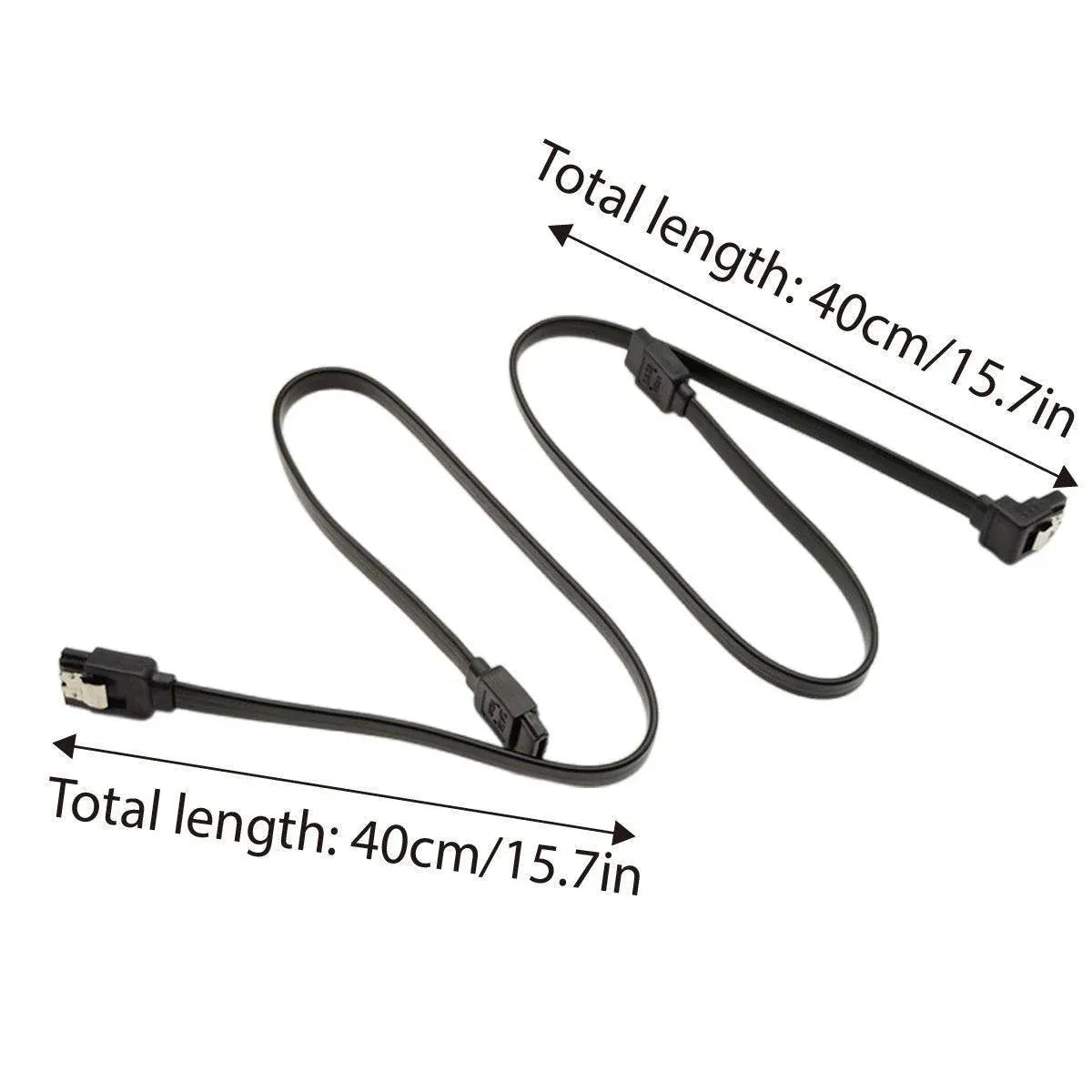SSD Serial Cable High Speed SATA Connector for Laptop Desktop Data Transfer - Bend straight