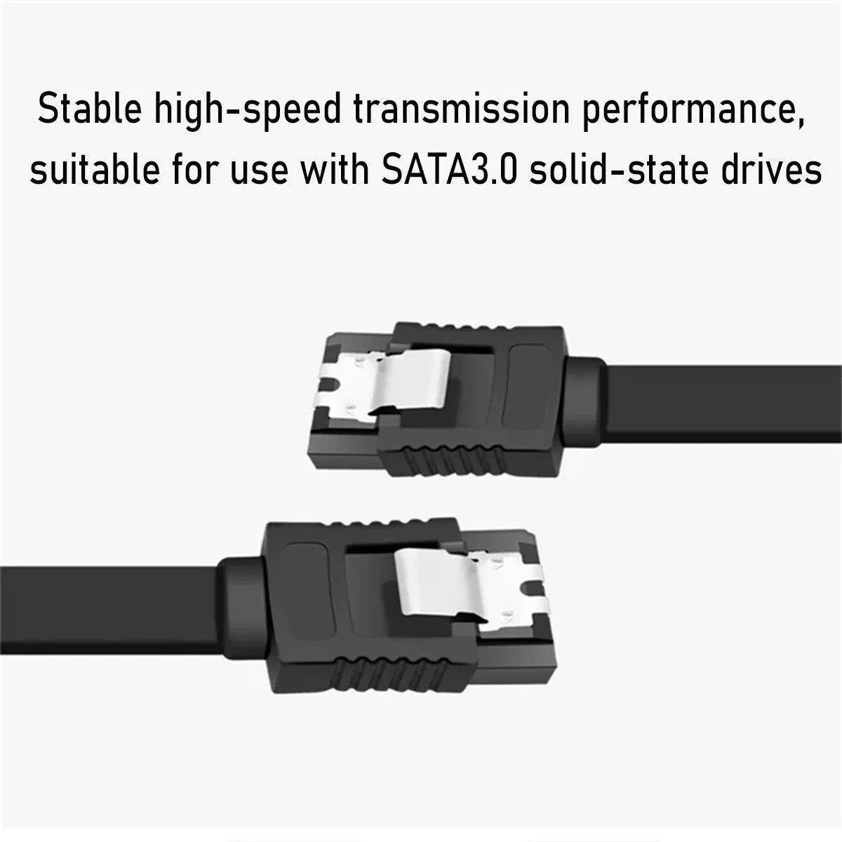 SSD Serial Cable High Speed SATA Connector for Laptop Desktop Data Transfer - Bend straight
