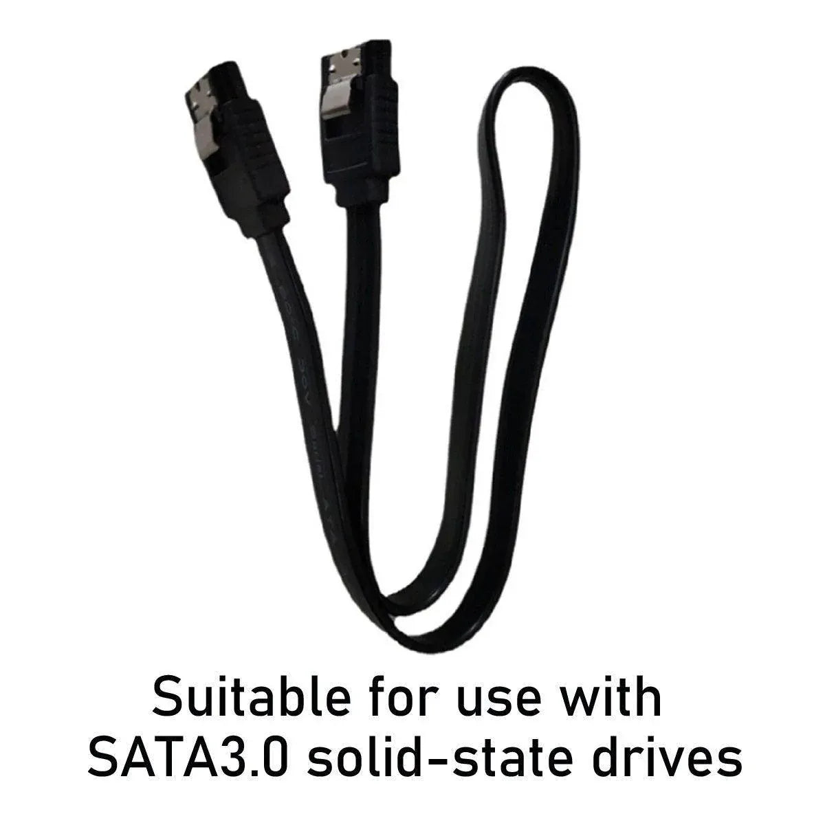 SSD Serial Cable High Speed SATA Connector for Laptop Desktop Data Transfer - Bend straight