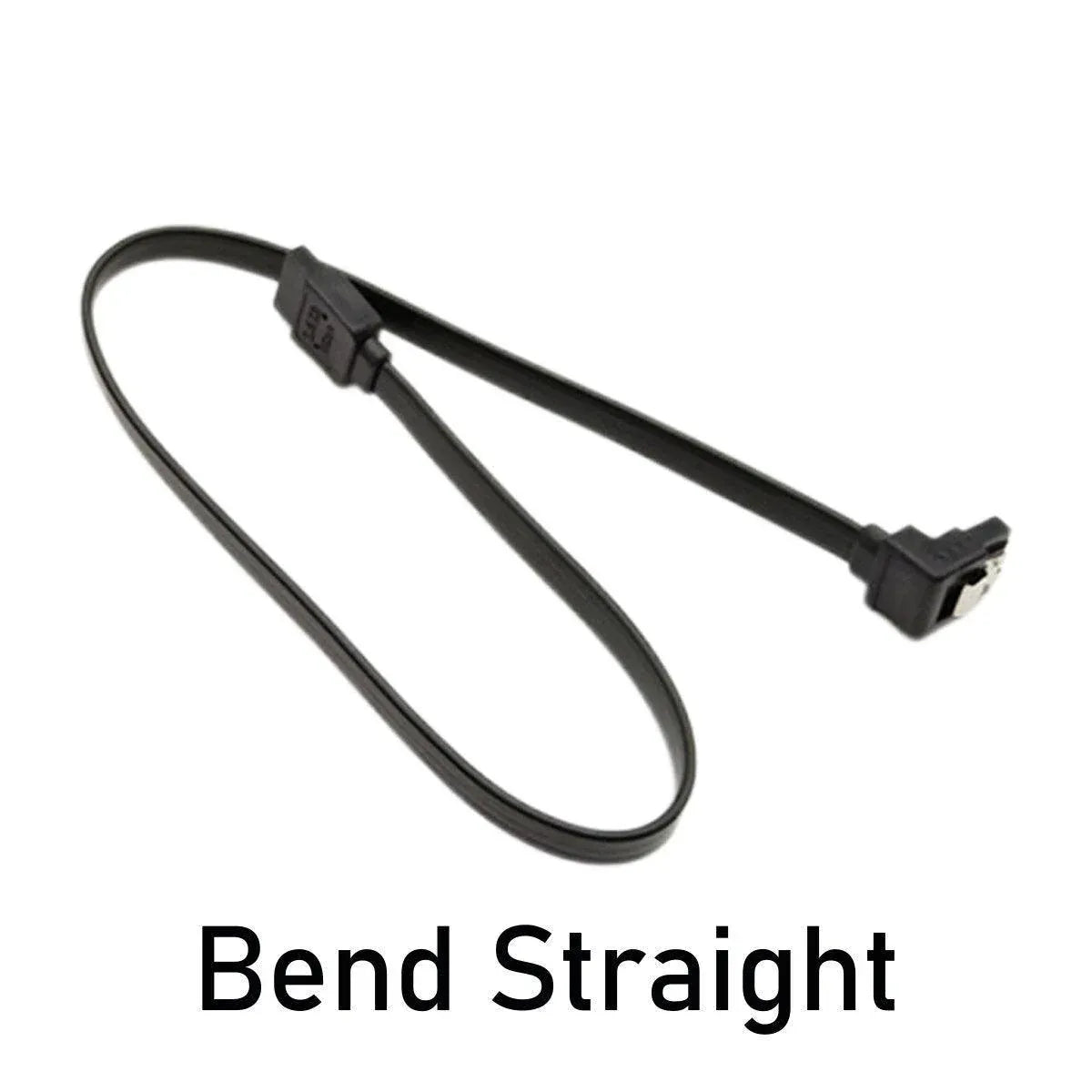 SSD Serial Cable High Speed SATA Connector for Laptop Desktop Data Transfer - Bend straight