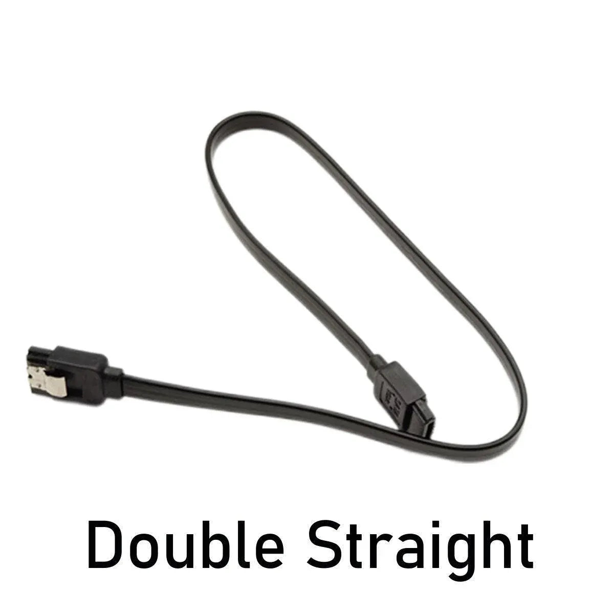SSD Serial Cable High Speed SATA Connector for Laptop Desktop Data Transfer - Bend straight