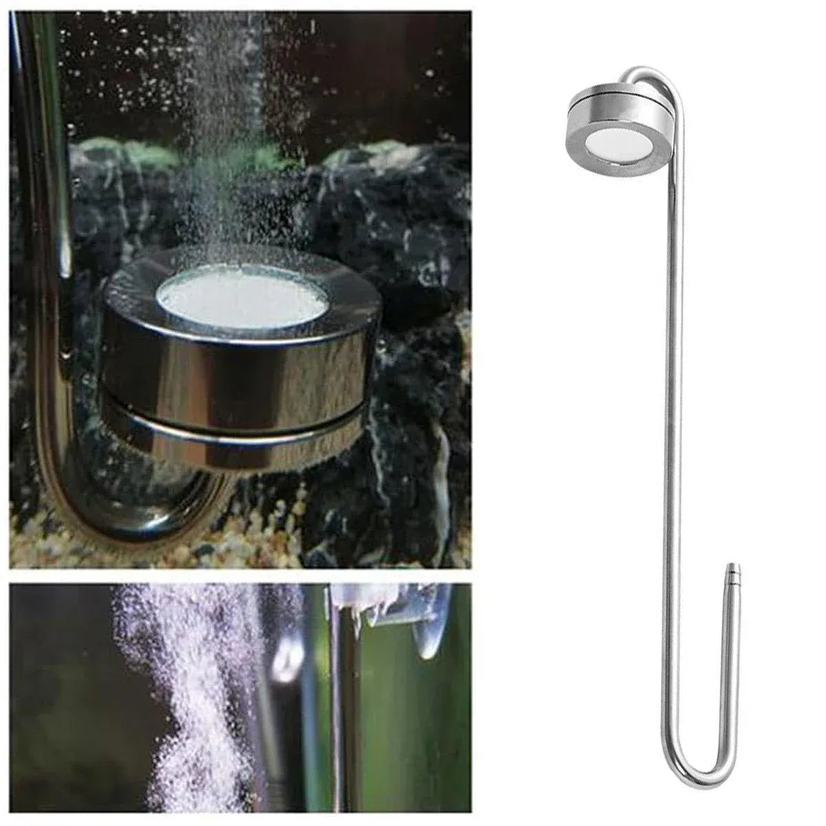 Stainless Steel Aquarium CO₂ Diffuser – 25 cm