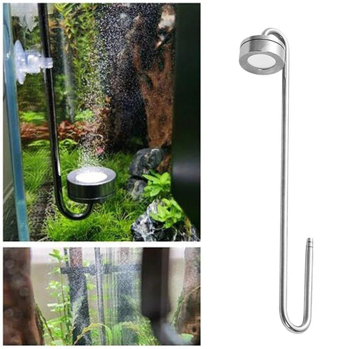 Stainless Steel Aquarium CO₂ Diffuser – 40 cm