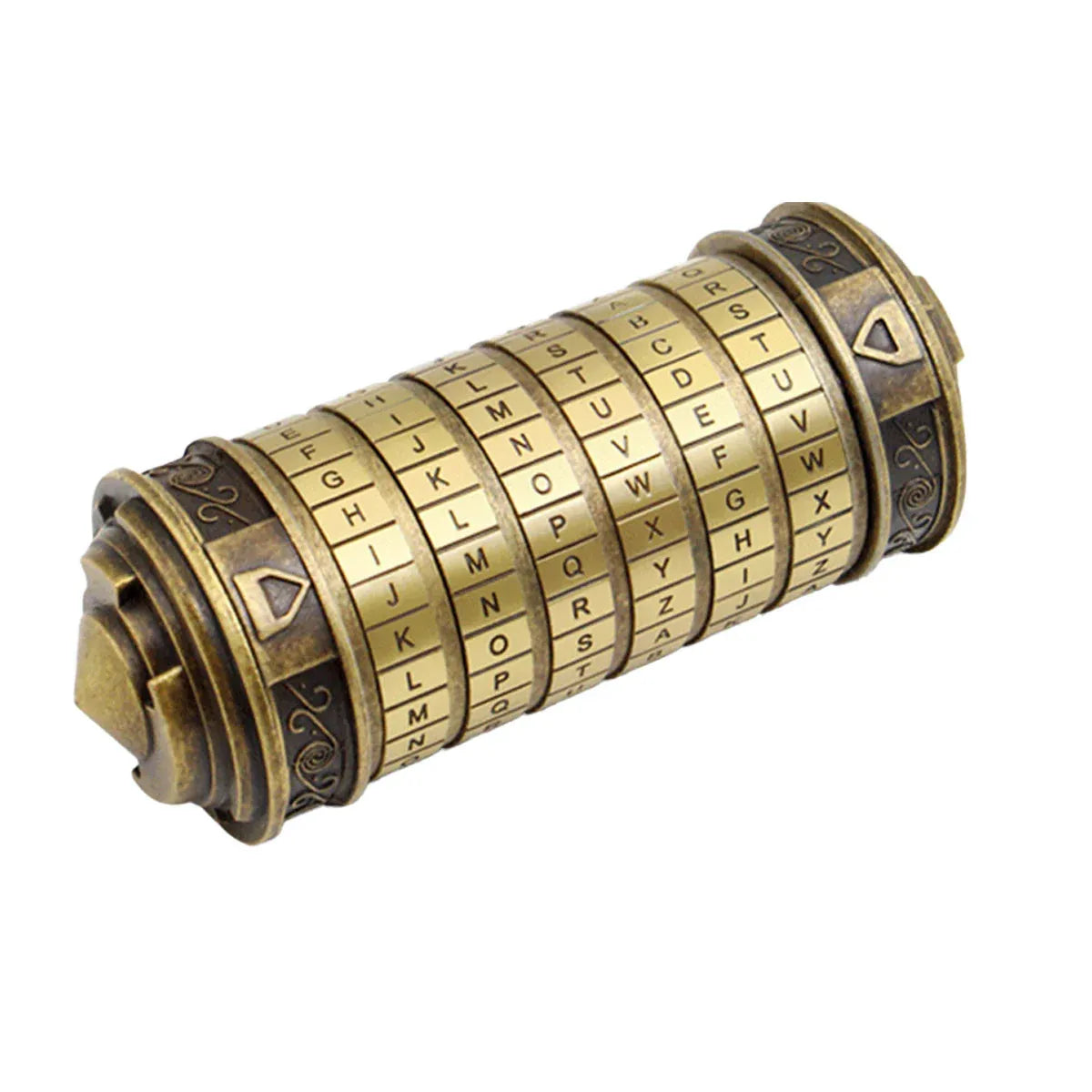 Da Vinci-Style Bronze Combination Cryptex Puzzle Box — product image 13 of 15