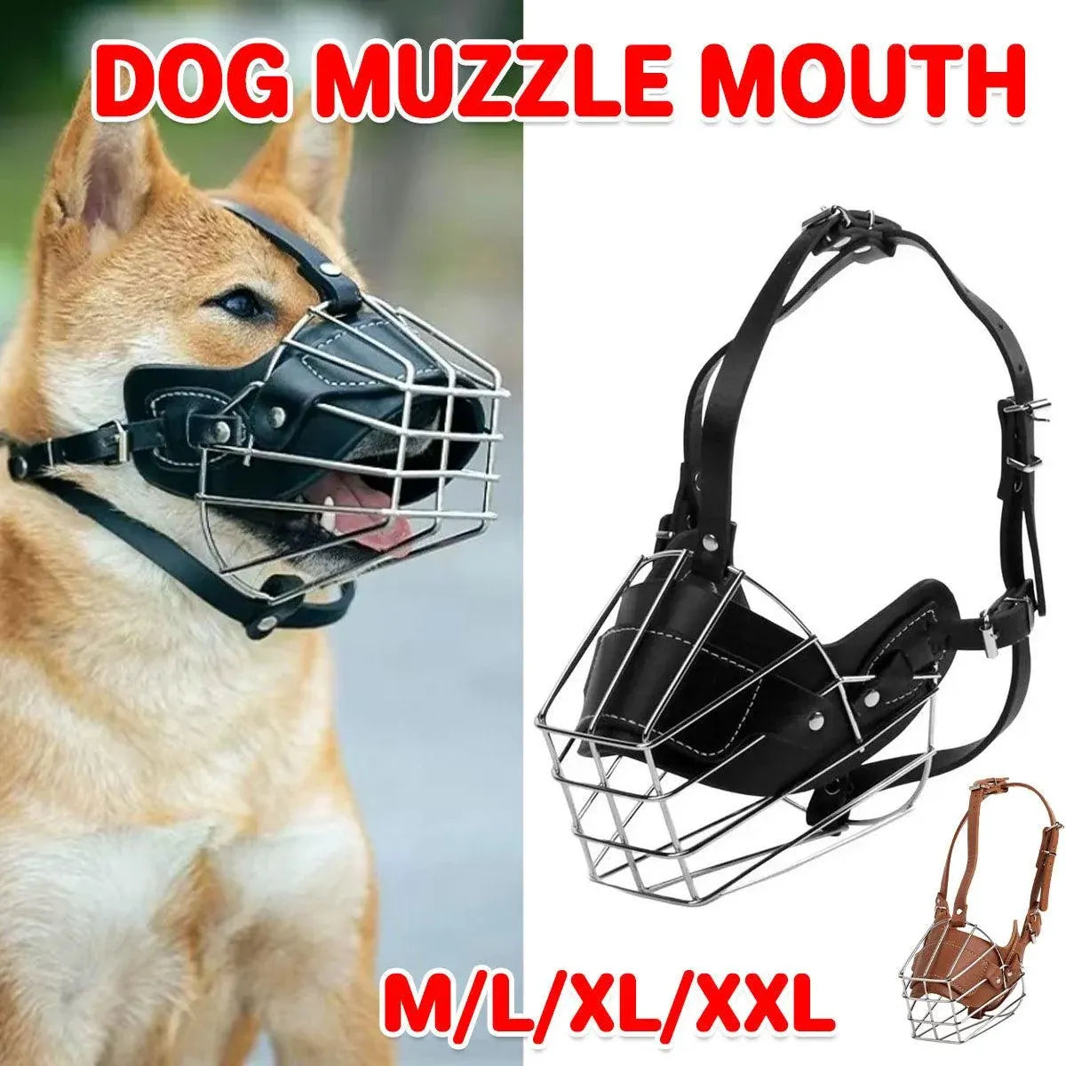Adjustable Dog Muzzle - Black - L — product image 2 of 15