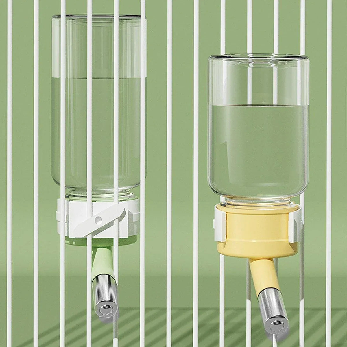 Small Animal Cage Water Bottle - 80 ml, Green