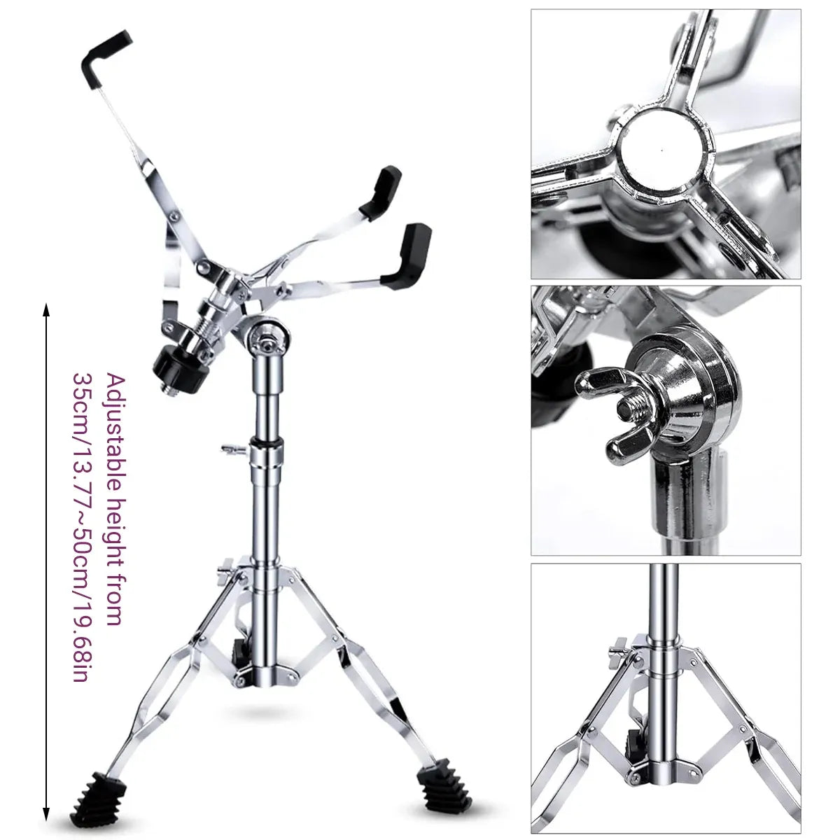 Drum Stand for Practice Pad Snare 22 Pipe Diameter Adjustable Steel Drum Kit — product image 5