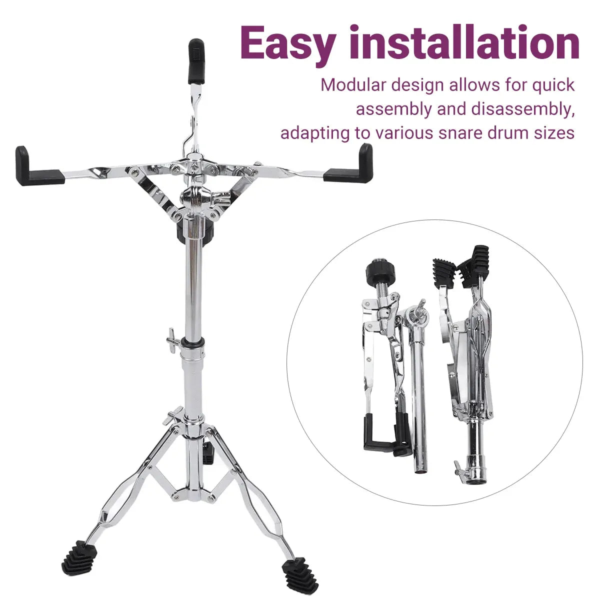 Drum Stand for Practice Pad Snare 22 Pipe Diameter Adjustable Steel Drum Kit — product image 10