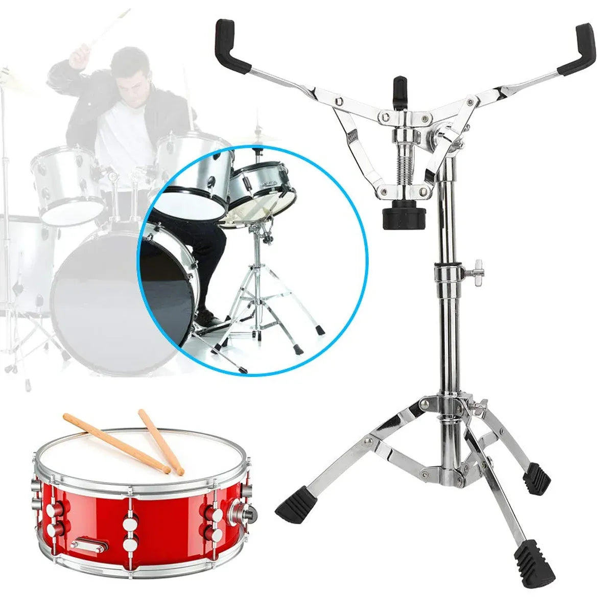 Drum Stand for Practice Pad Snare 22 Pipe Diameter Adjustable Steel Drum Kit — product image 12