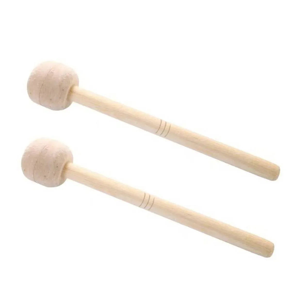 2pcs Felt Drumsticks Gong Mallets Soft Hammer Drum Accessories Percussion Tools — product image 2