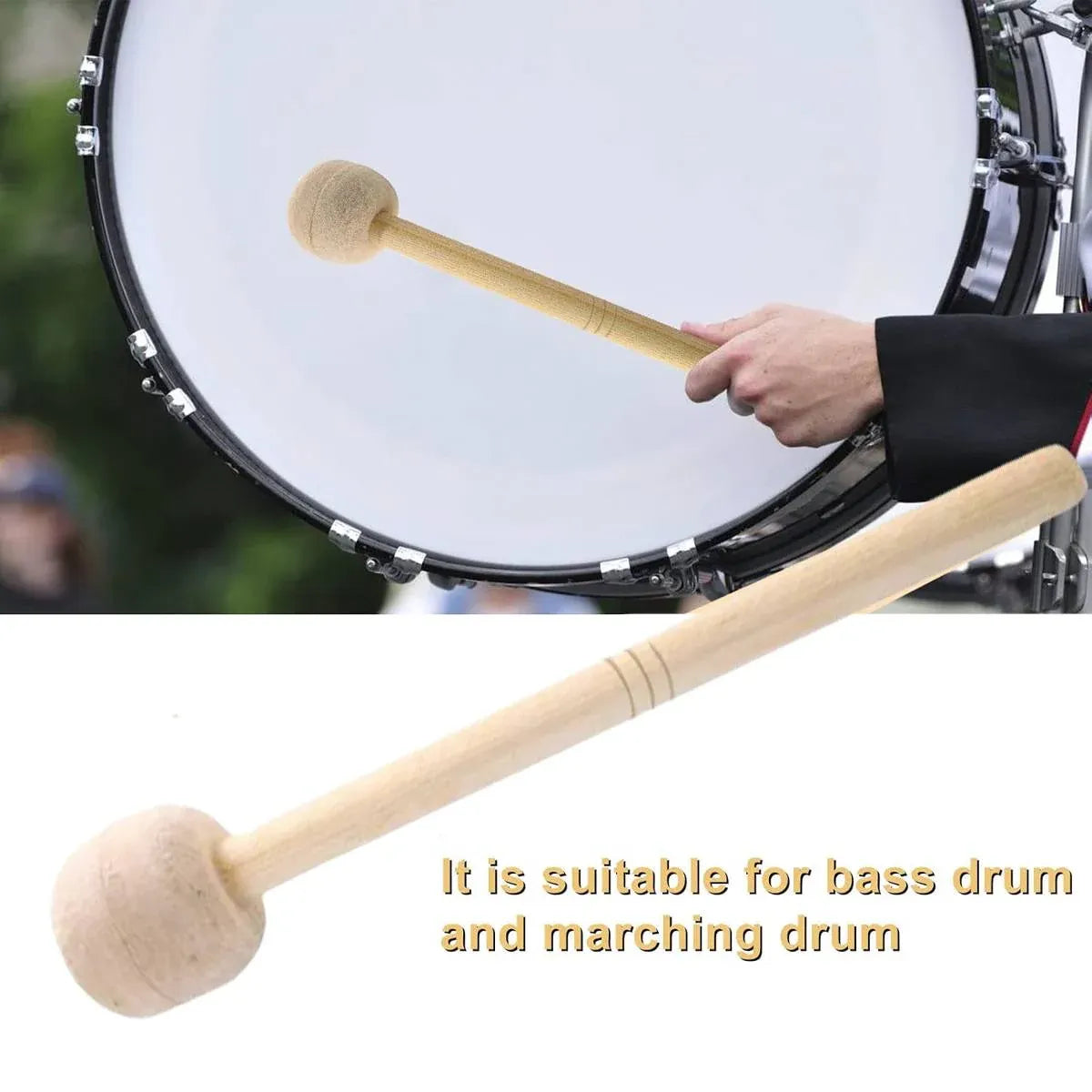 2pcs Felt Drumsticks Gong Mallets Soft Hammer Drum Accessories Percussion Tools — product image 12