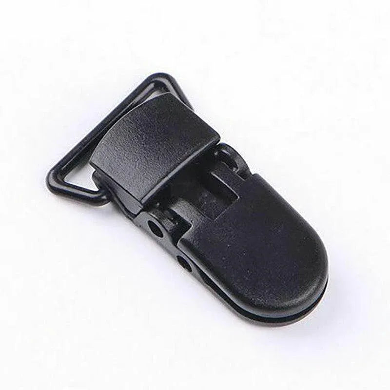 60 Random Colored Plastic Pacifier Dummy Clip Suspender Badge Holder for Crafts — product image 13