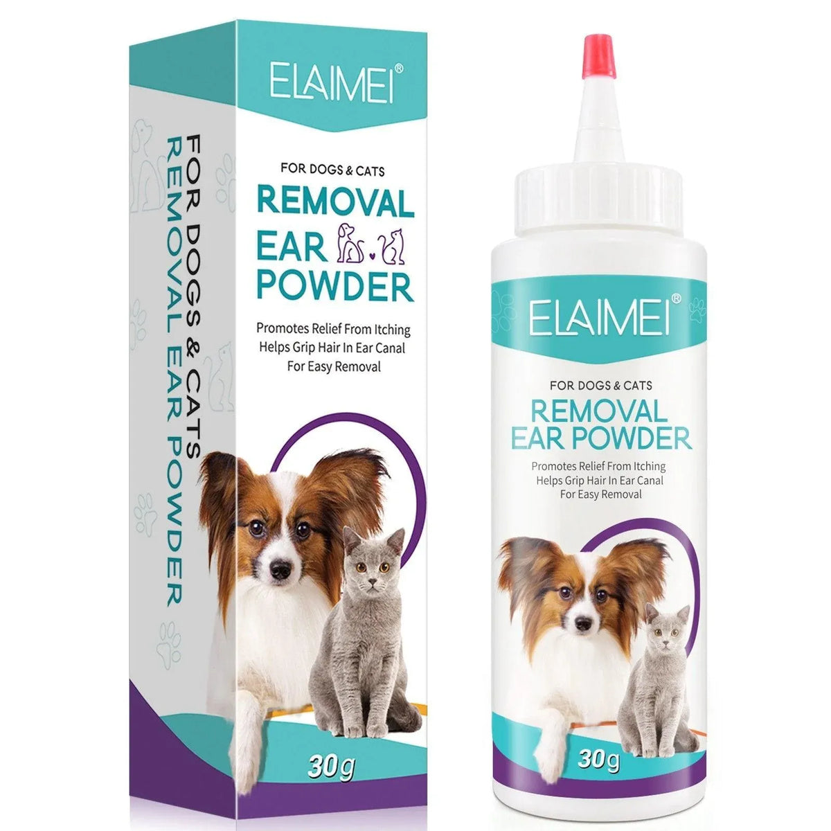 Pet Ear Cleaning Grooming Powder for Dogs & Cats