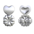 Hypoallergenic Fits Earrings Ear Support Lifts Magic Bax Backs Studs Auxiliary - Silver