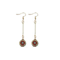 Retro Ethnic Style Earrings Fashion Jewelry for Women Bohemian Accessories - Long red