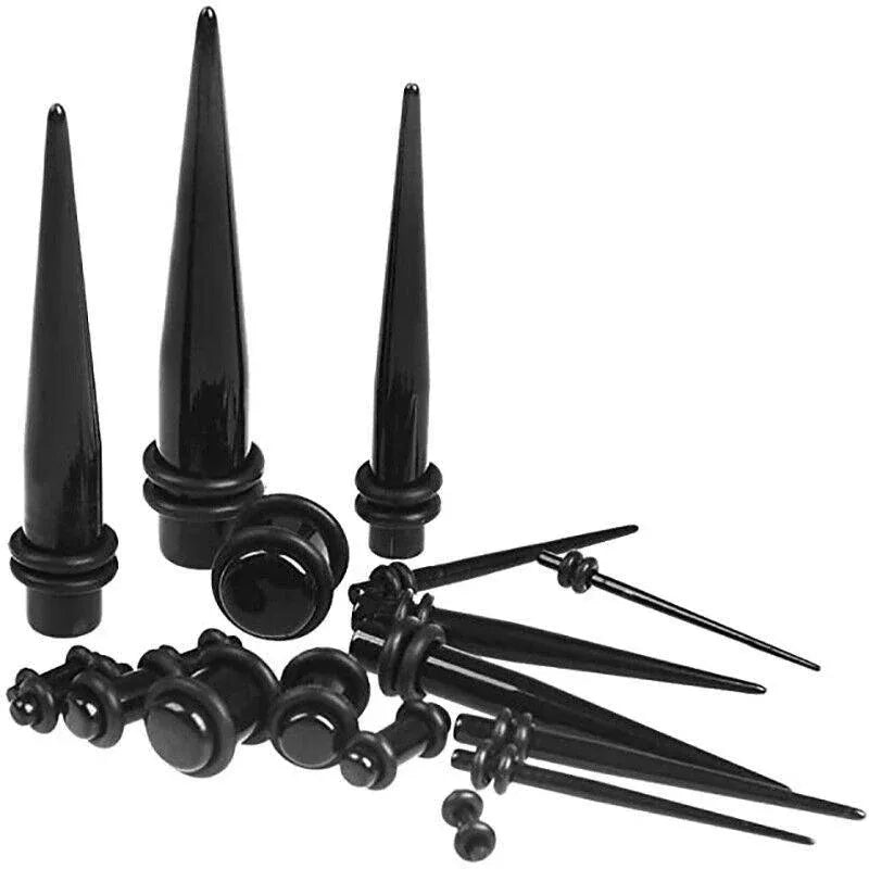 36Pcs Ear Stretching Kit Plug Set Stretch Ear Taper Stretcher Expander Tapers Au