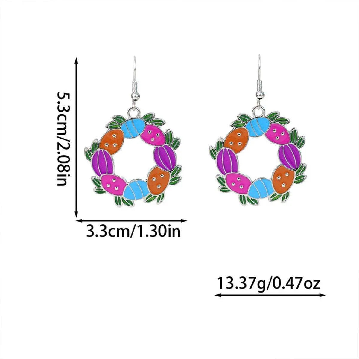 Cute Cartoon Earrings Funny Jewelry Gift for Girls Perfect for Birthdays Parties - Black rooster
