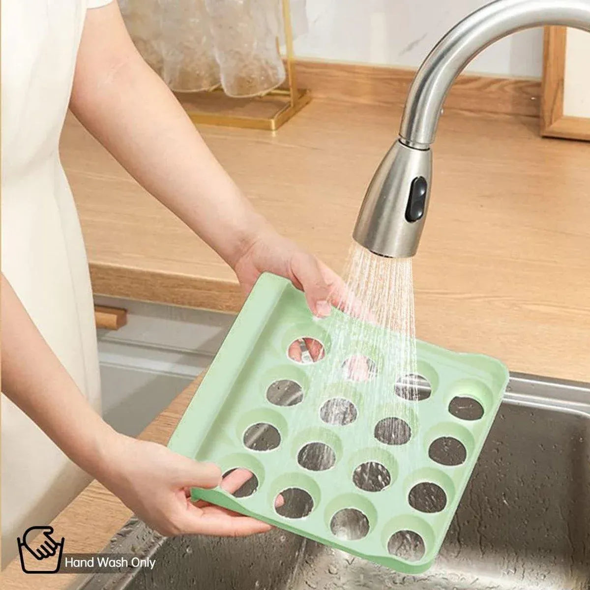 Double Layer Green Egg Storage Carton Drawer Fridge Organizer for Kitchen Use — product image 11