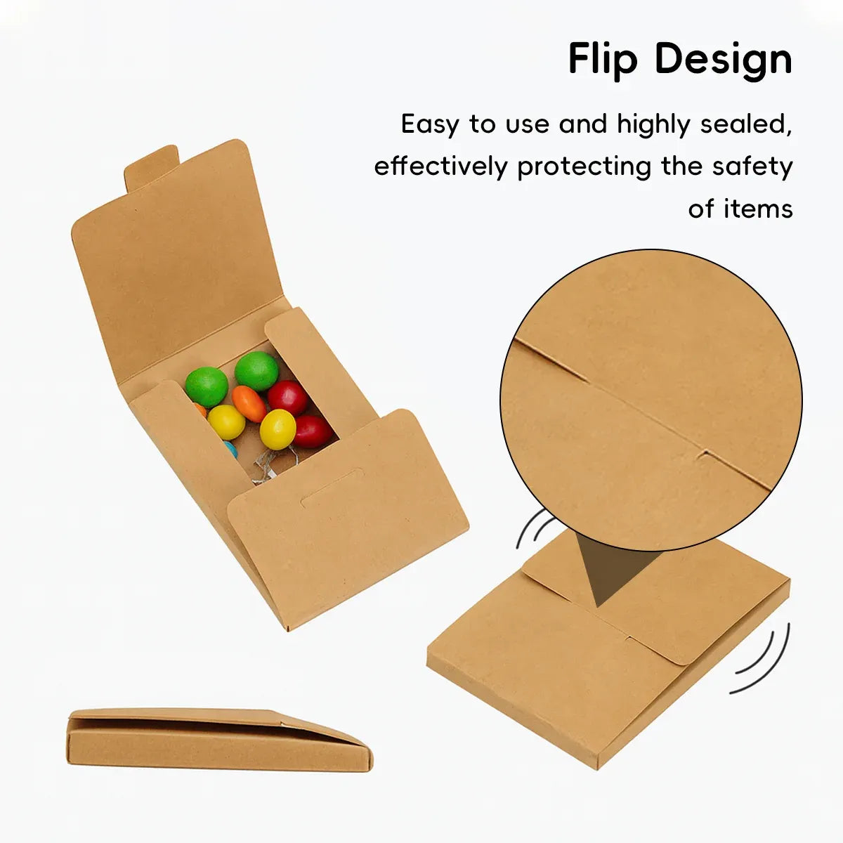 50PCS Kraft Paper Envelopes Boxes Easy Pop-Up for Mailing Shipping Storage Use — product photo 6