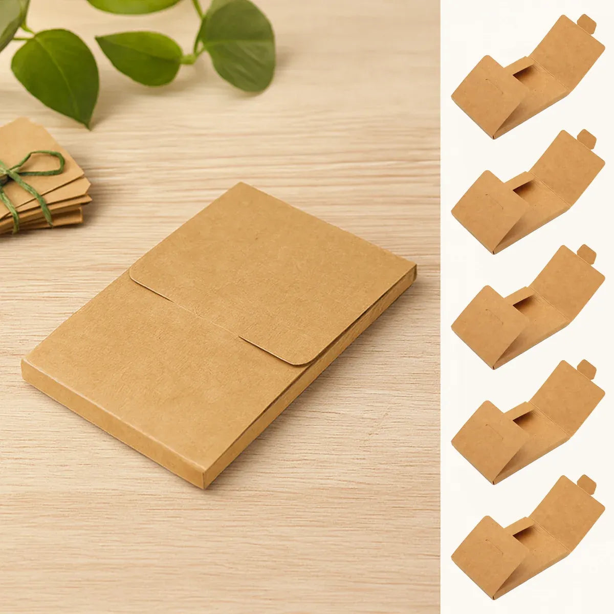 50PCS Kraft Paper Envelopes Boxes Easy Pop-Up for Mailing Shipping Storage Use — product photo 9