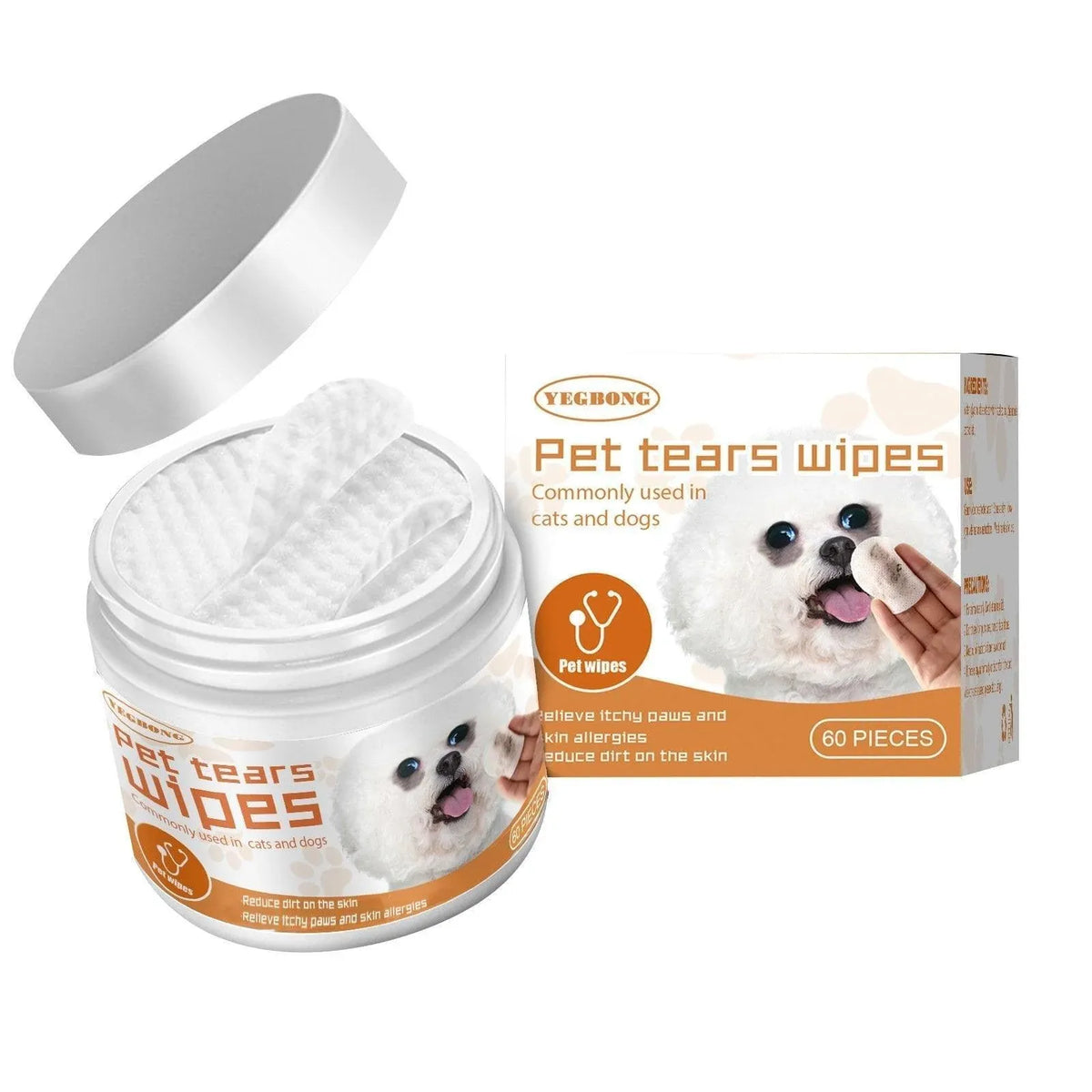 Pet Eye Cleaning Wipes for Dogs & Cats
