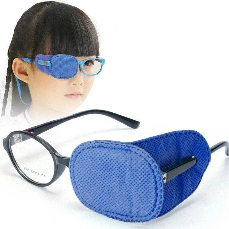 Universal Eye Patch Mask for Strabismus and Amblyopia Glasses Cover Training Aid - Pink