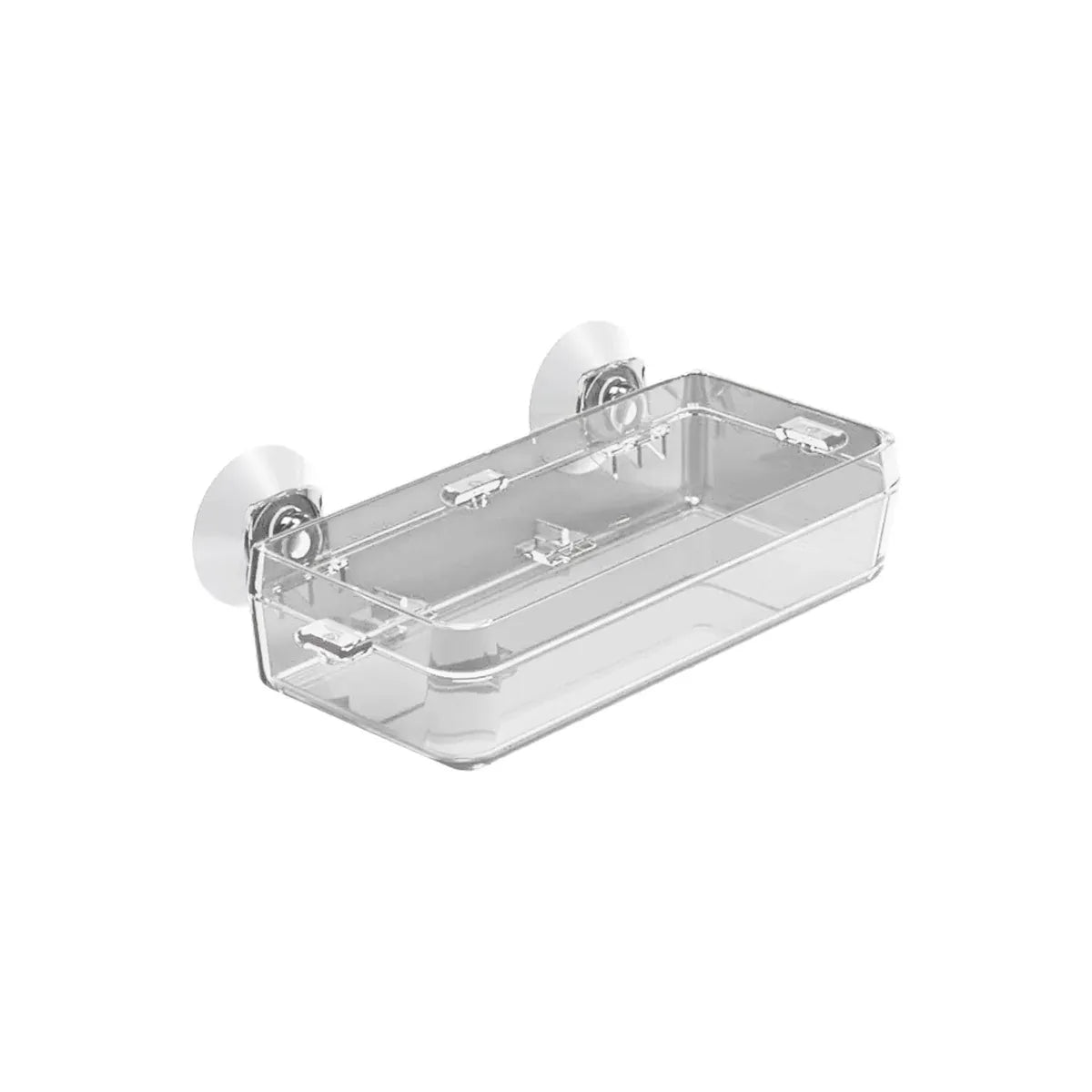 Suction-Mount Reptile Insect Feeding Dish - Transparent, Large, 13.5 × 6.5 × 2.5 cm