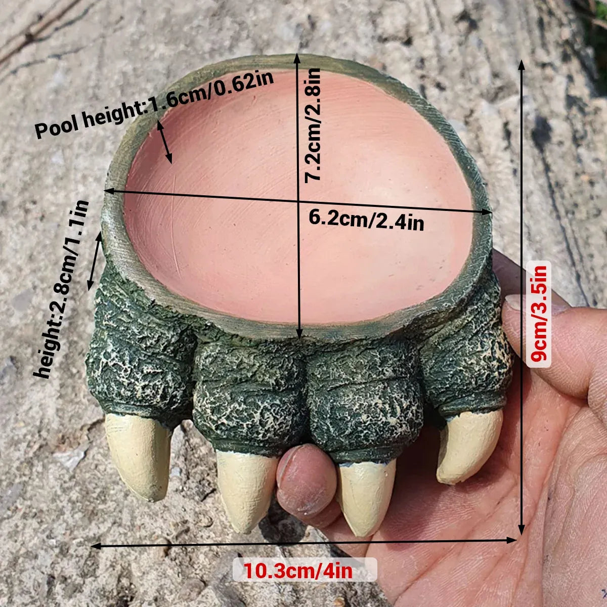 Claw-Shape Resin Reptile Food & Water Dish