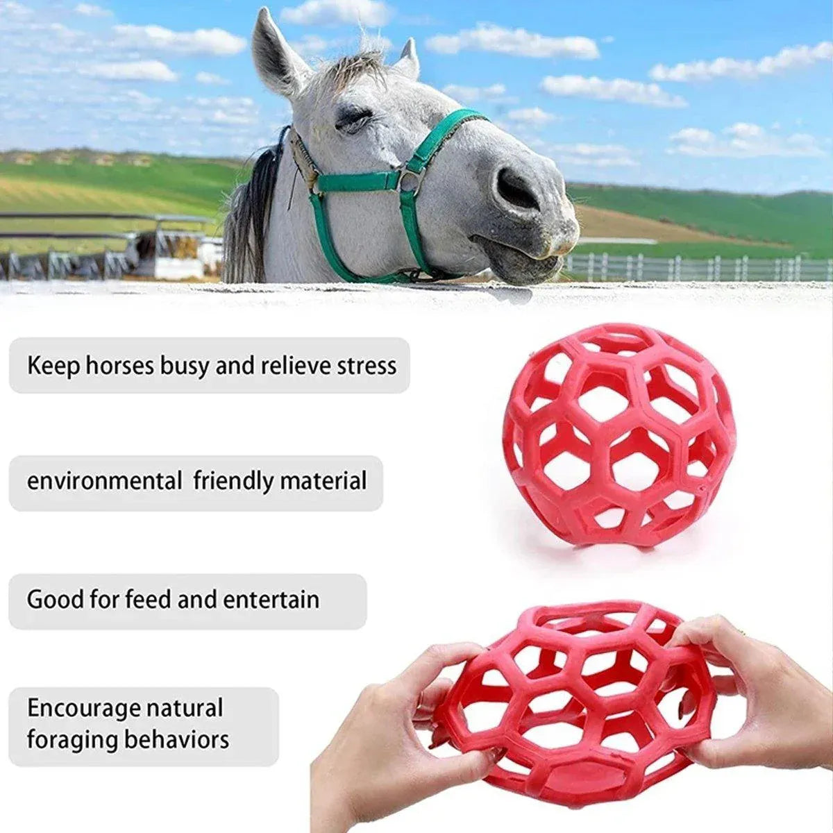 Hanging Horse Hay Feeder Ball - Green