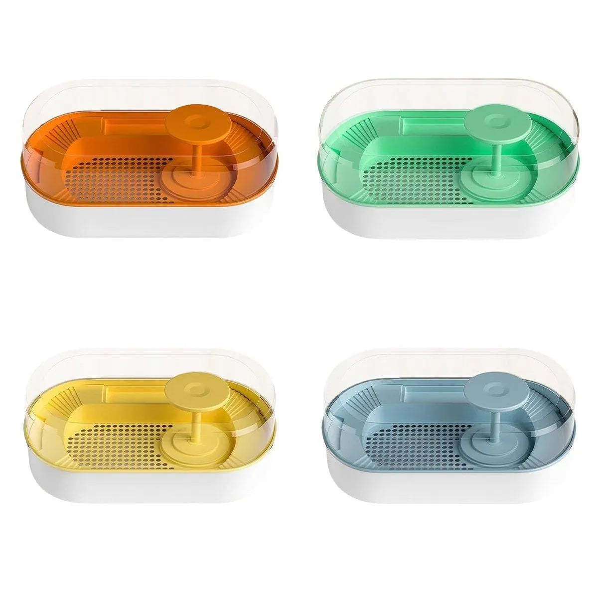 Plastic Turtle Feeding & Viewing Tank - Green, 52 × 19.5 × 32 cm