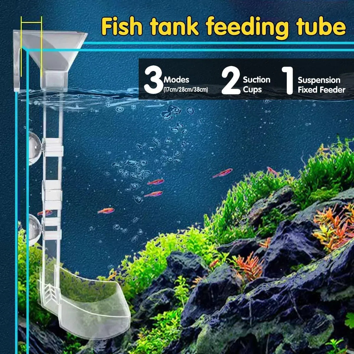 Aquarium Shrimp Feeding Tube & Floating Feeding Ring
