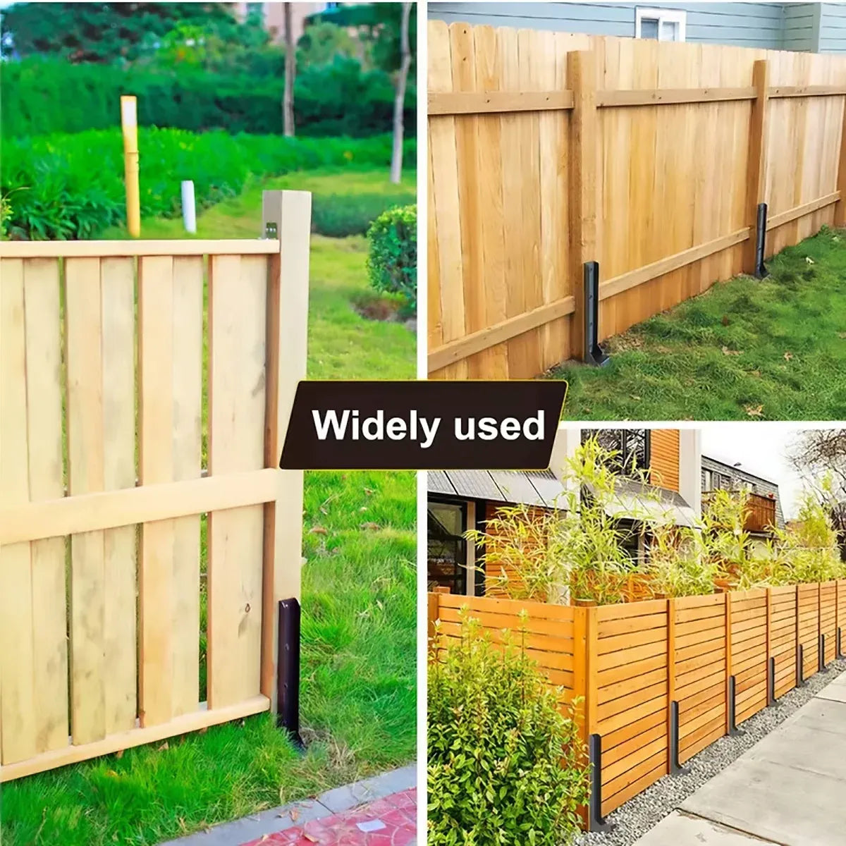 4Pcs Heavy Duty Fence Post Anchor Ground Stake For Fixing Leaning Wood Support — product photo 8
